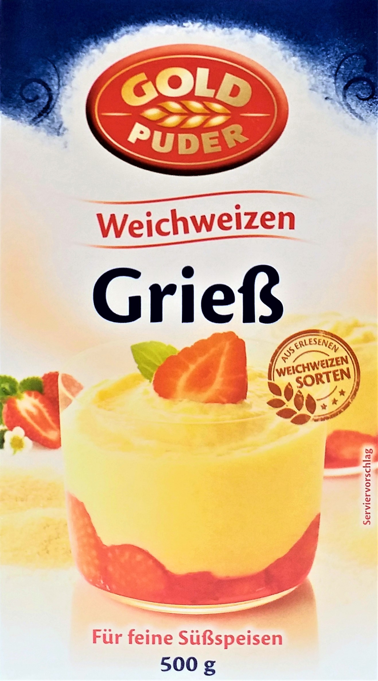 Goldpuder Weichweizen Grieß 500g