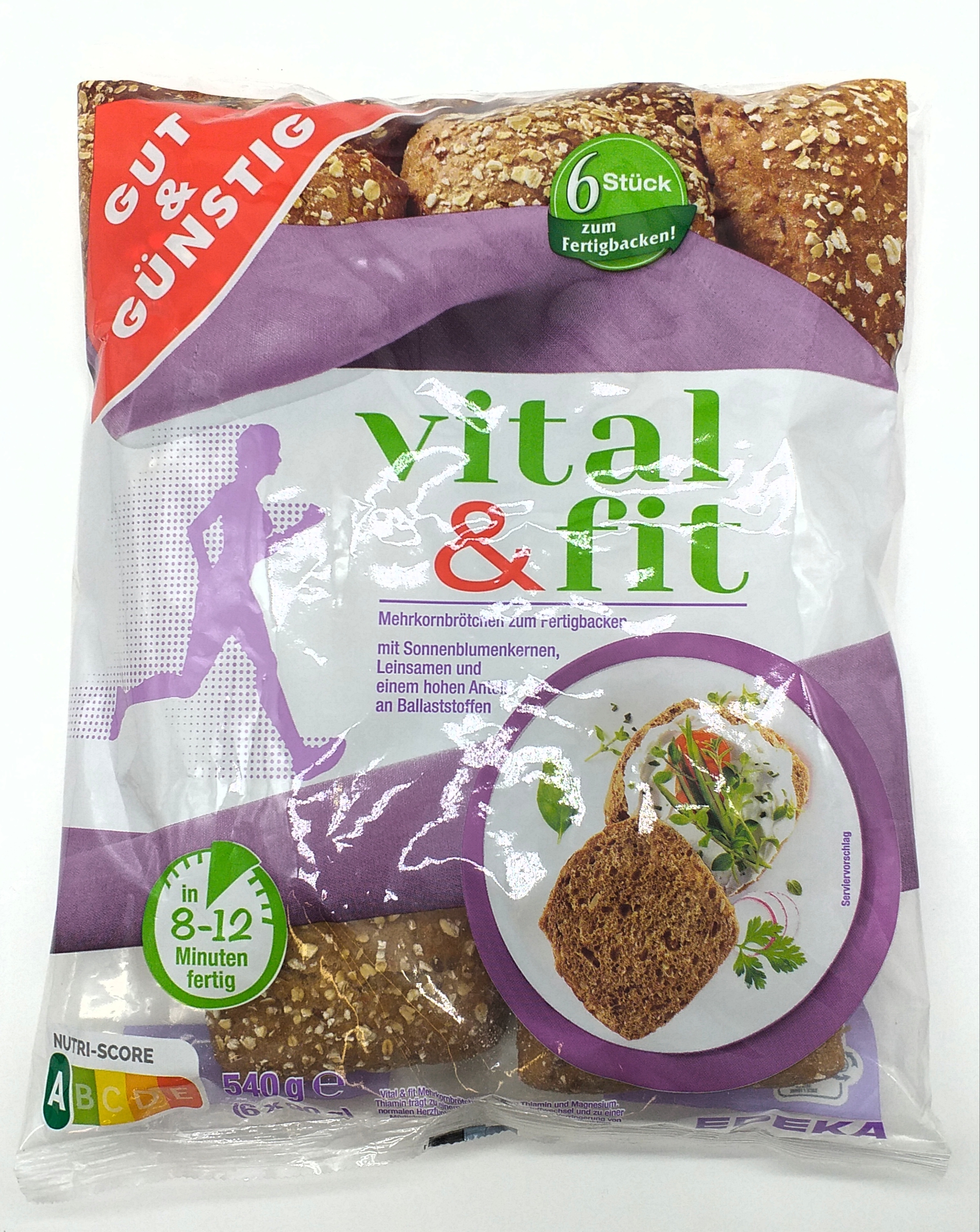 G&G Vital & Fit Mehrkornbrötchen 540g
