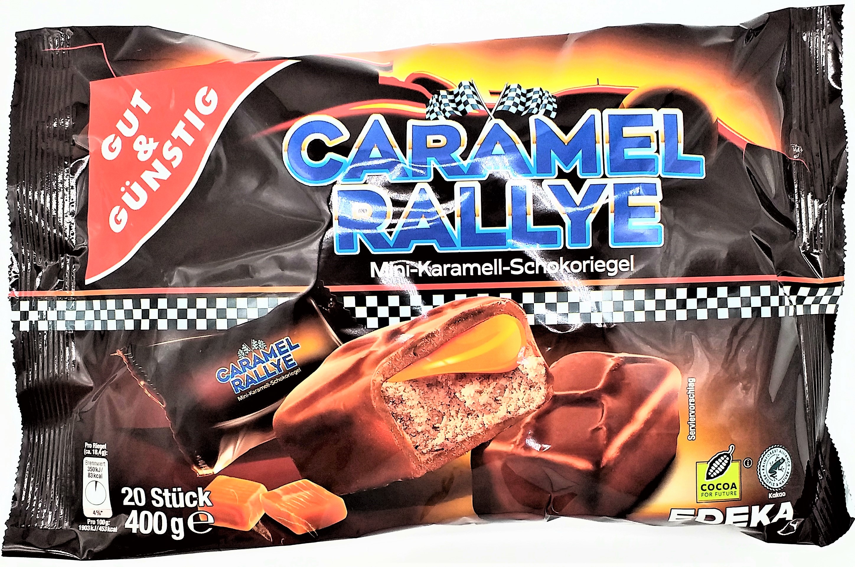 G&G Mini Schokoriegel Caramel Rallye 400g