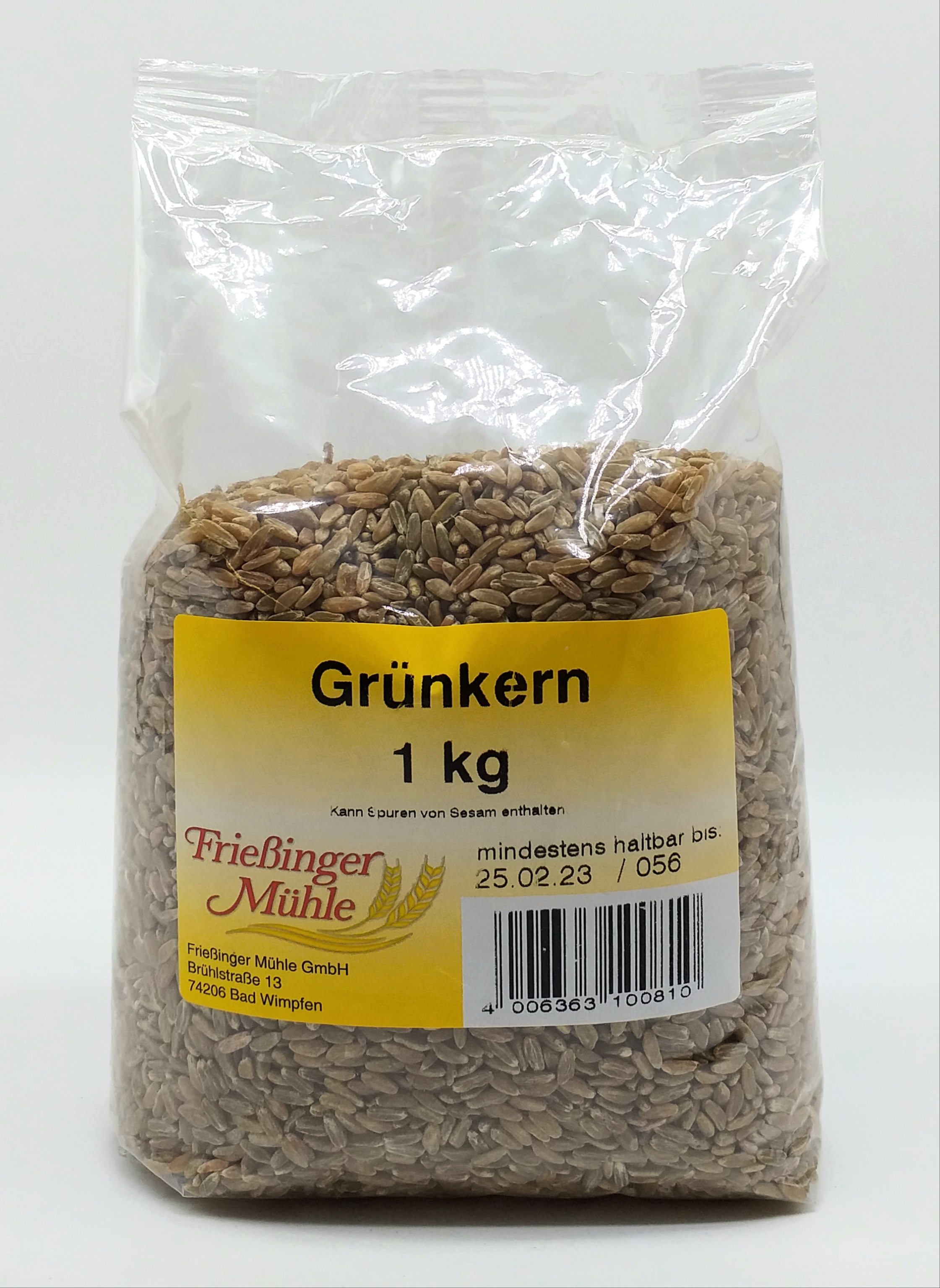 Frießinger Mühle Grünkern 1kg