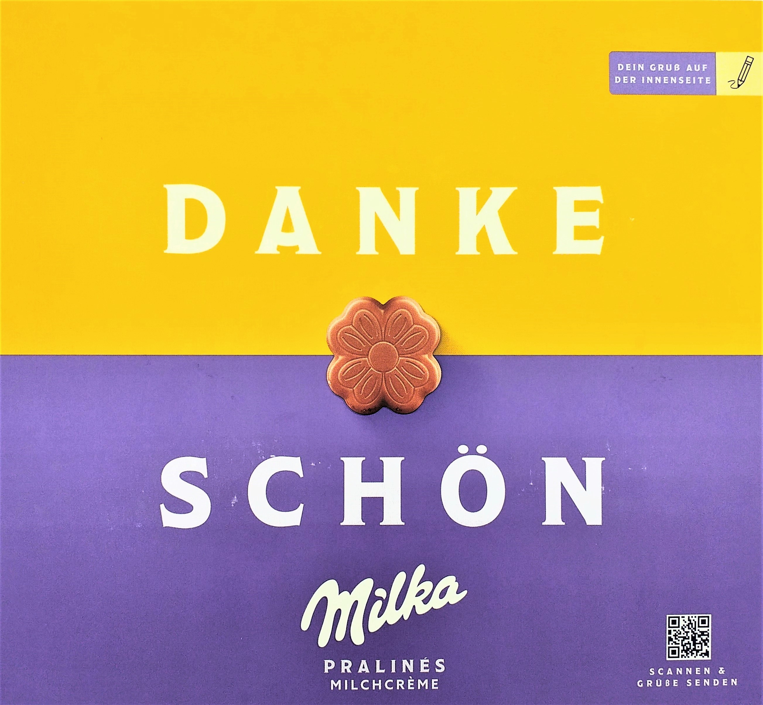 Milka Dankeschön Milchcreme Pralinen 110g