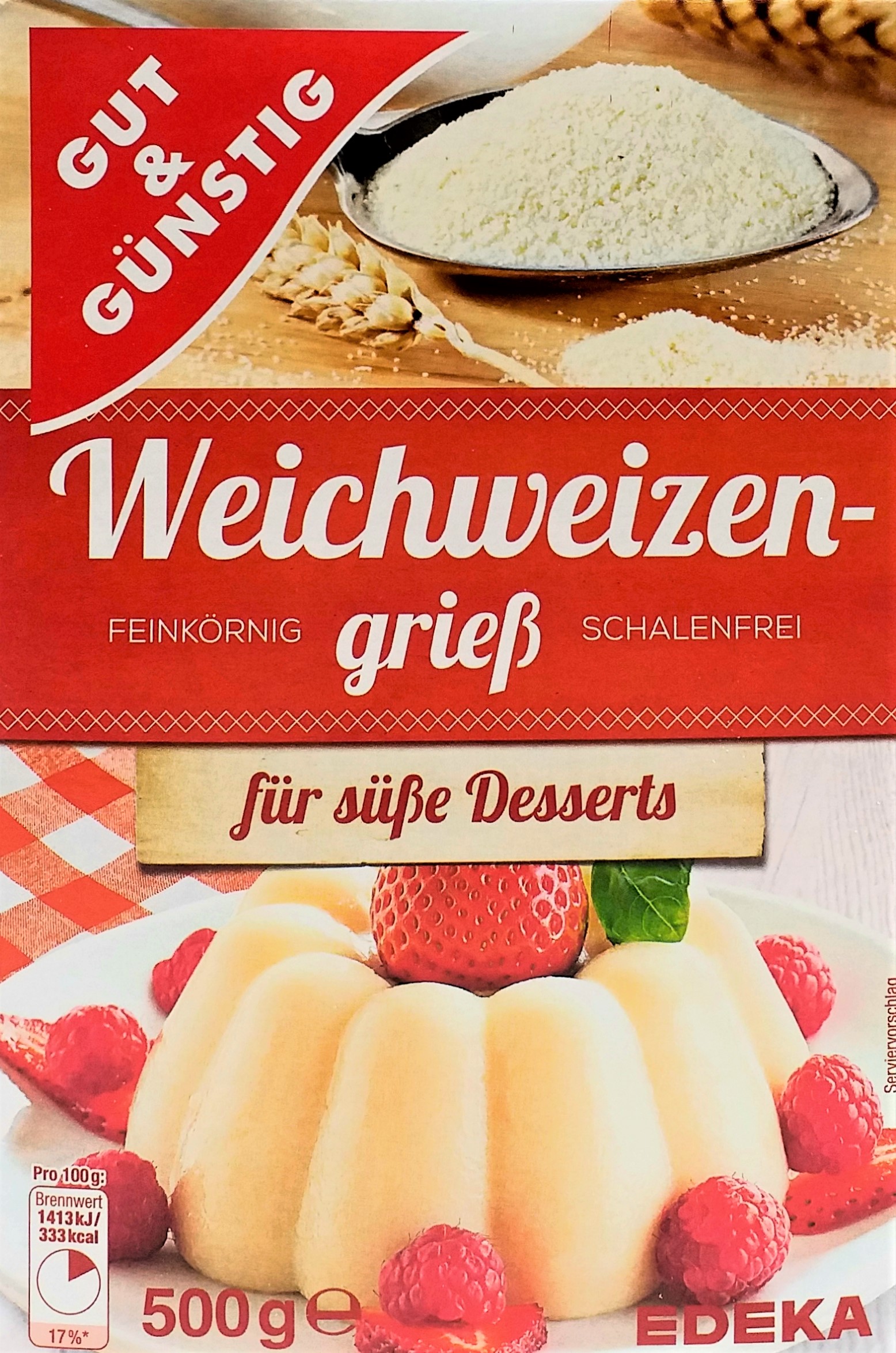 G&G Weichweizengrieß 500g