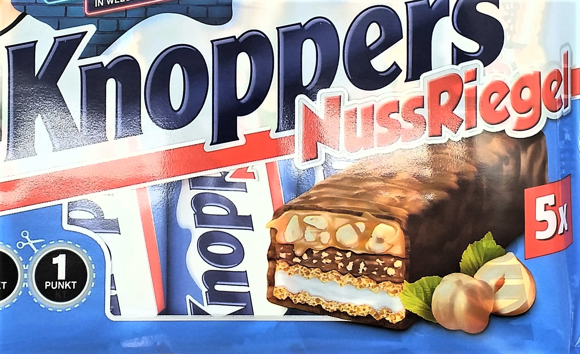 Knoppers Nussriegel 5 x 40g gesamt 200g