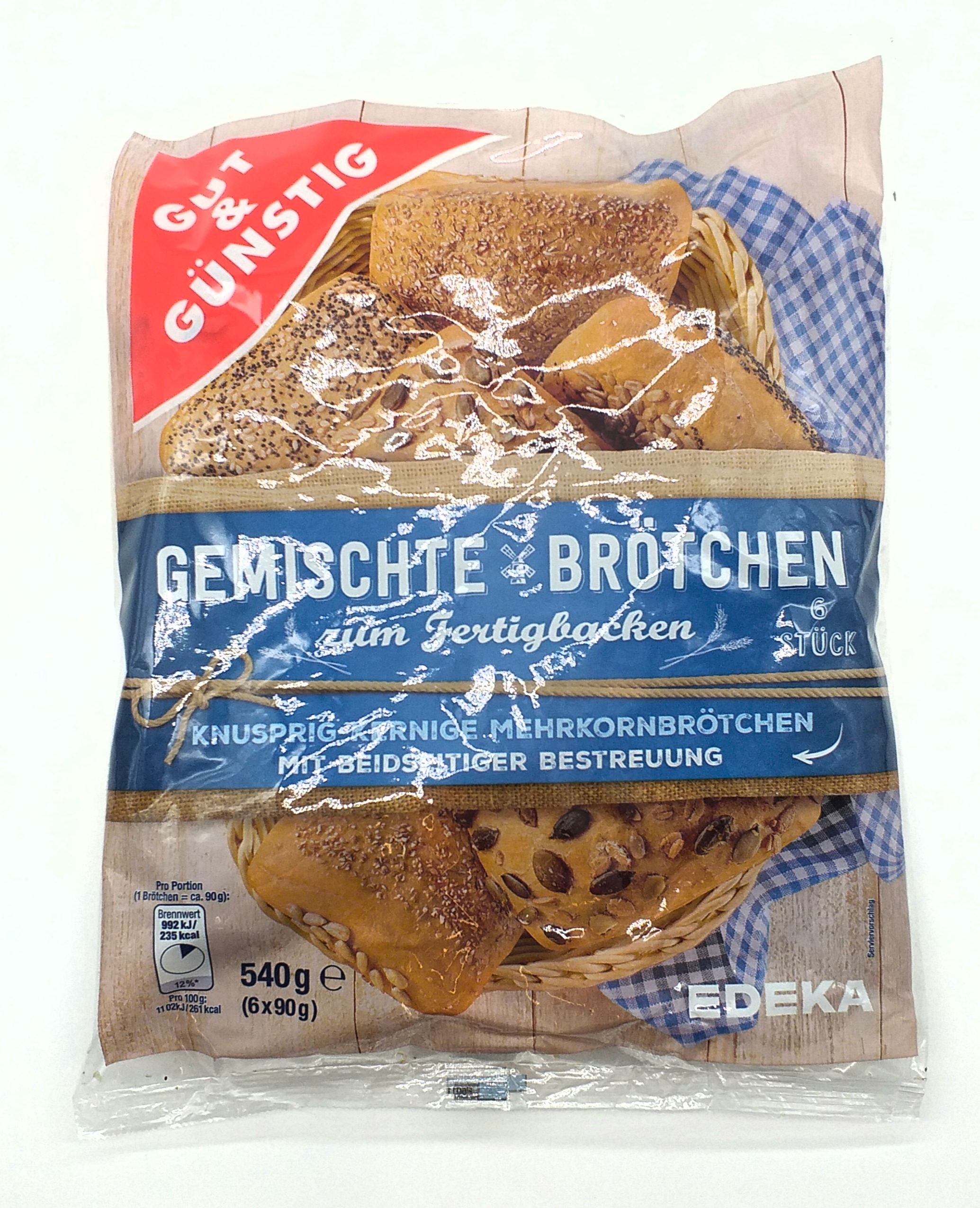 G&G gemischte Brötchen 6ST 540g