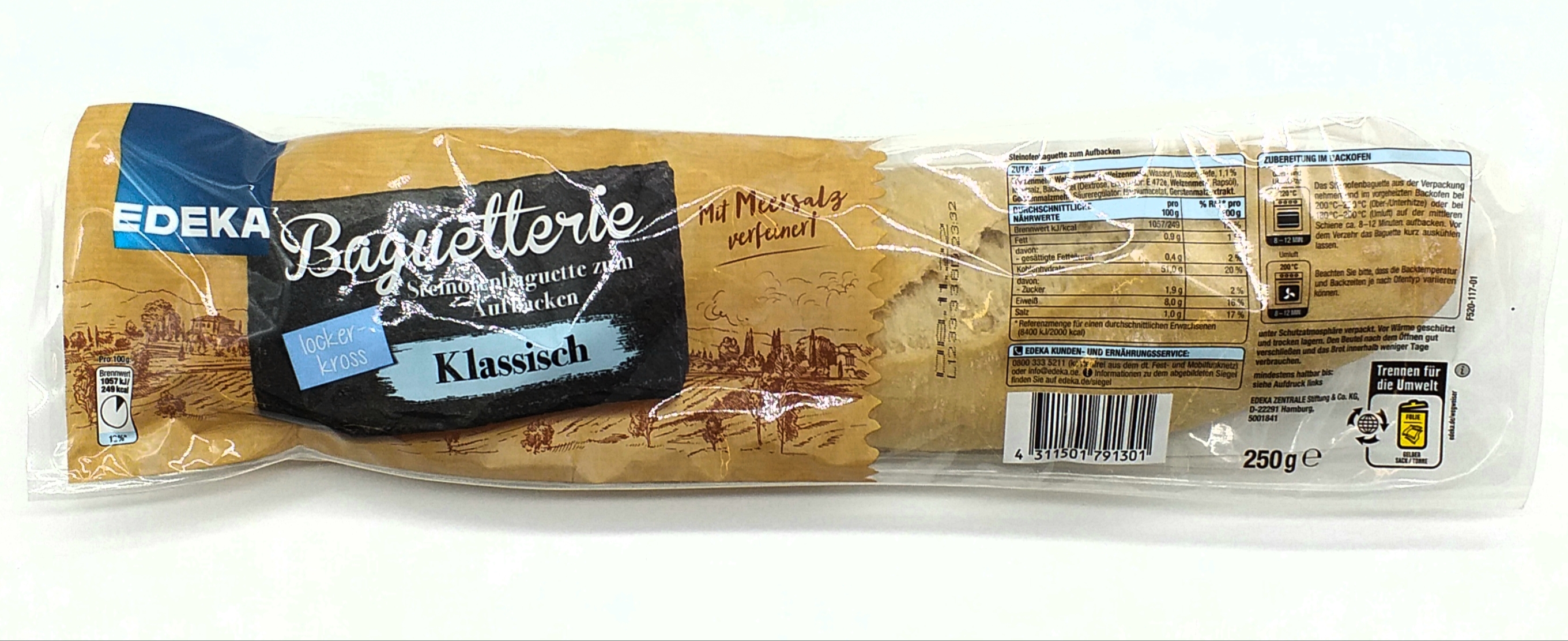 EDEKA Steinofenbaguette Weizen 250g