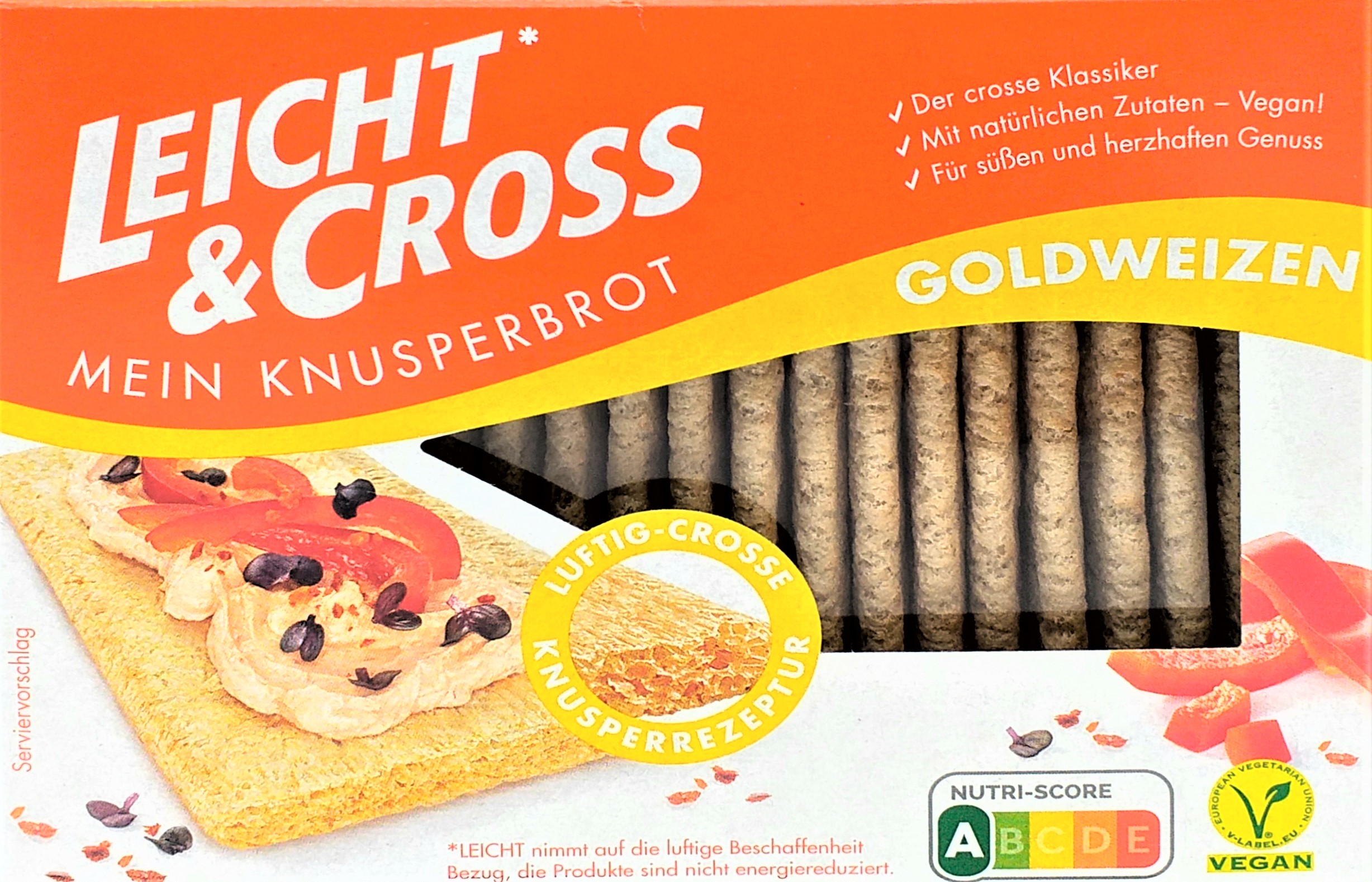 Leicht&Cross Weizen Knusperbrot 125g