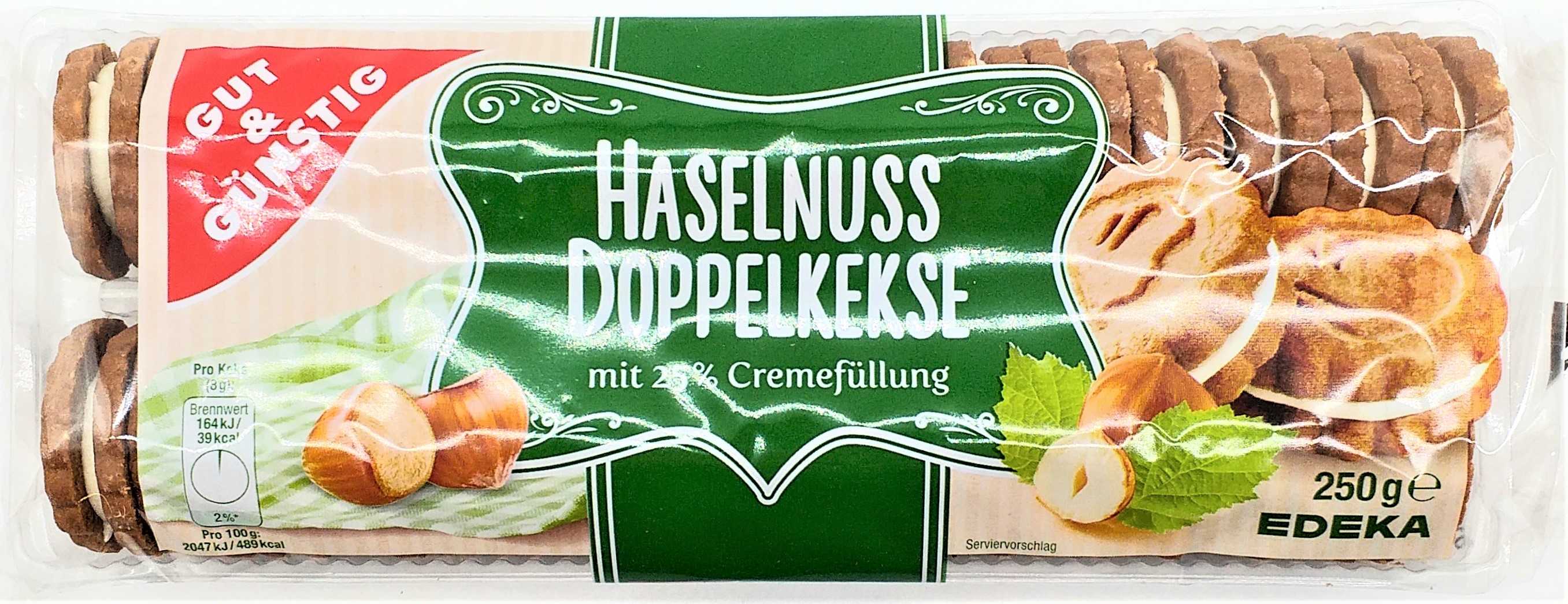 G&G Doppelkeks Haselnuss 250g