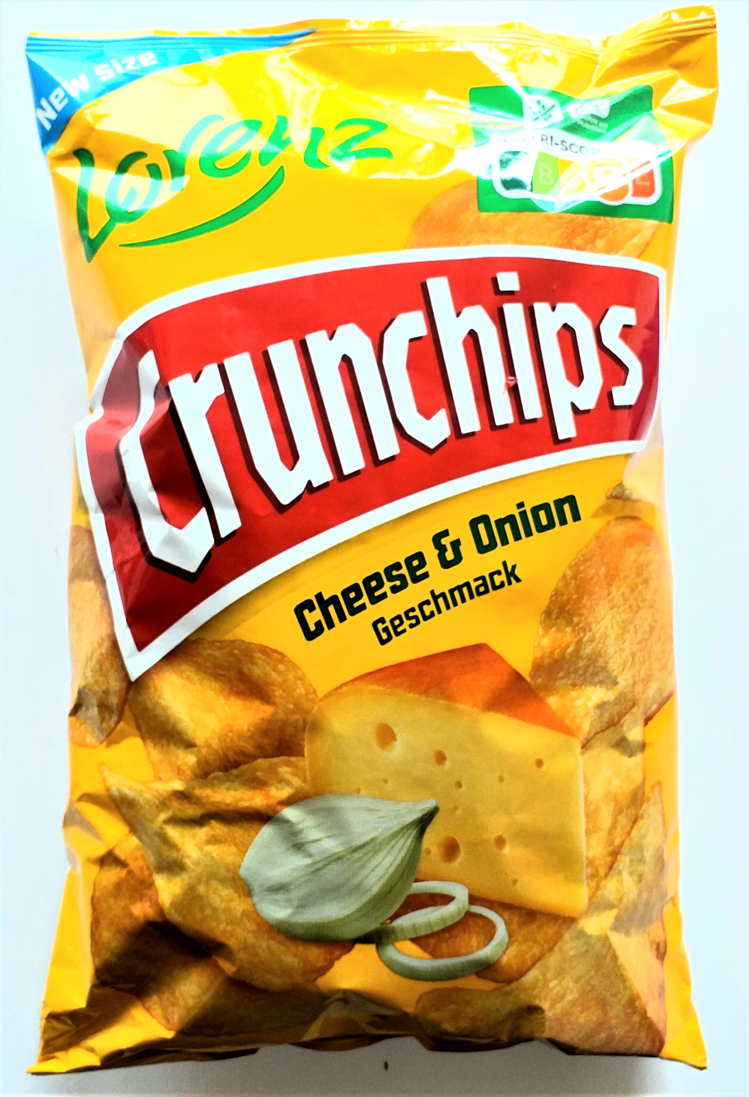 Lorenz Crunchips Cheese & Onion 150g 