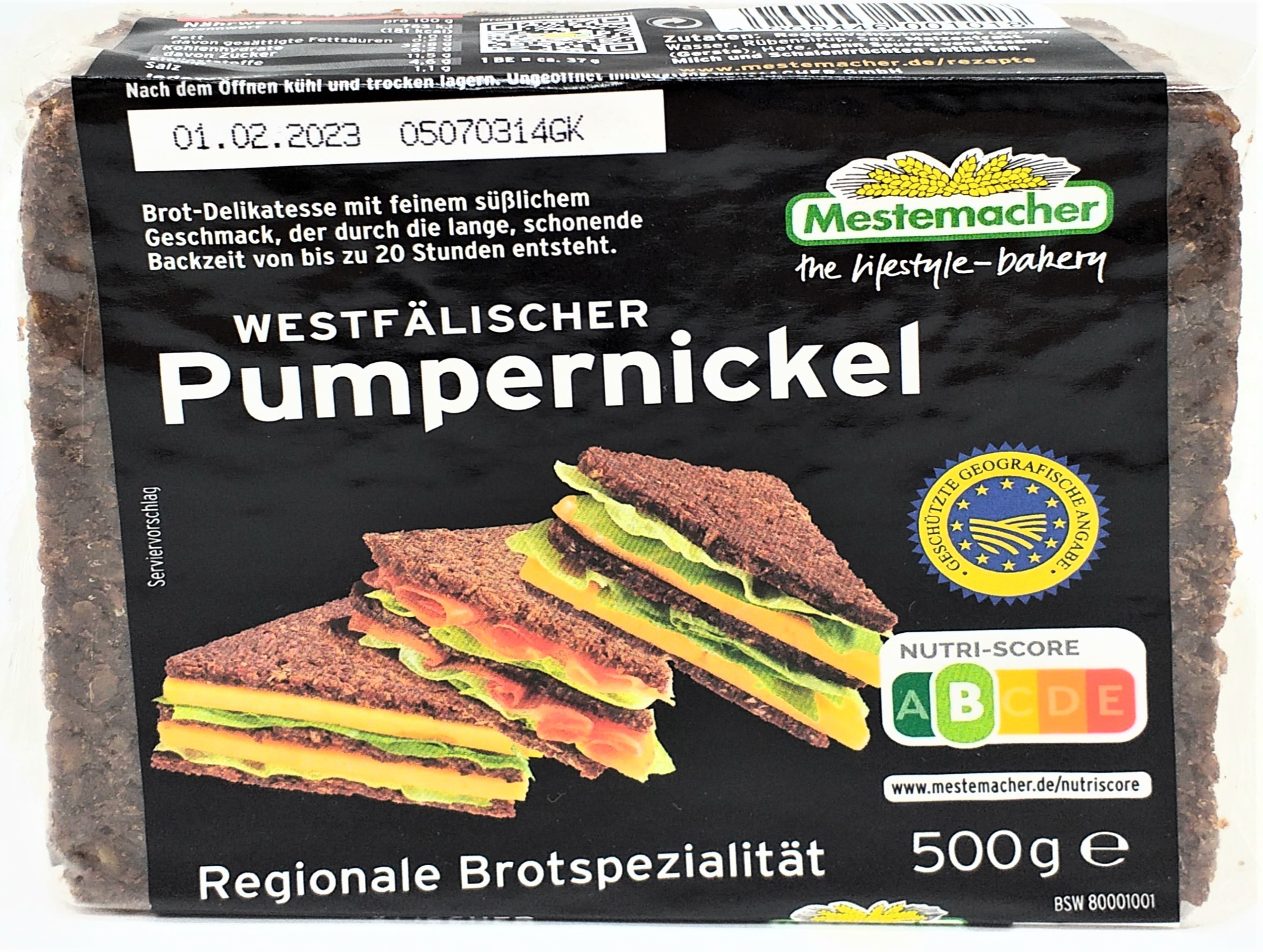 Mestemacher Pumpernickel 250g