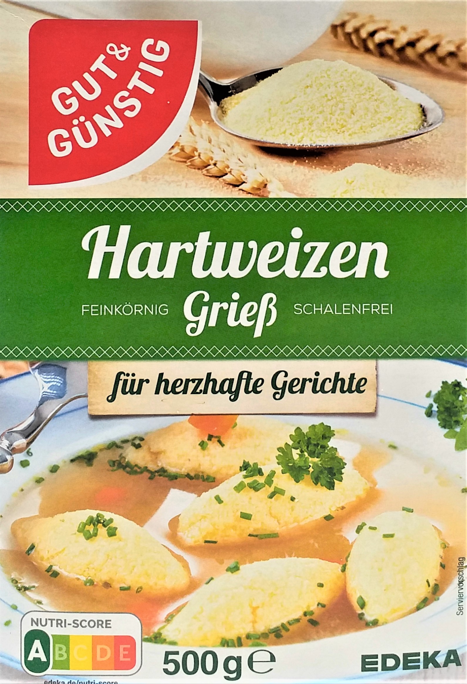 G&G Hartweizengrieß 500g