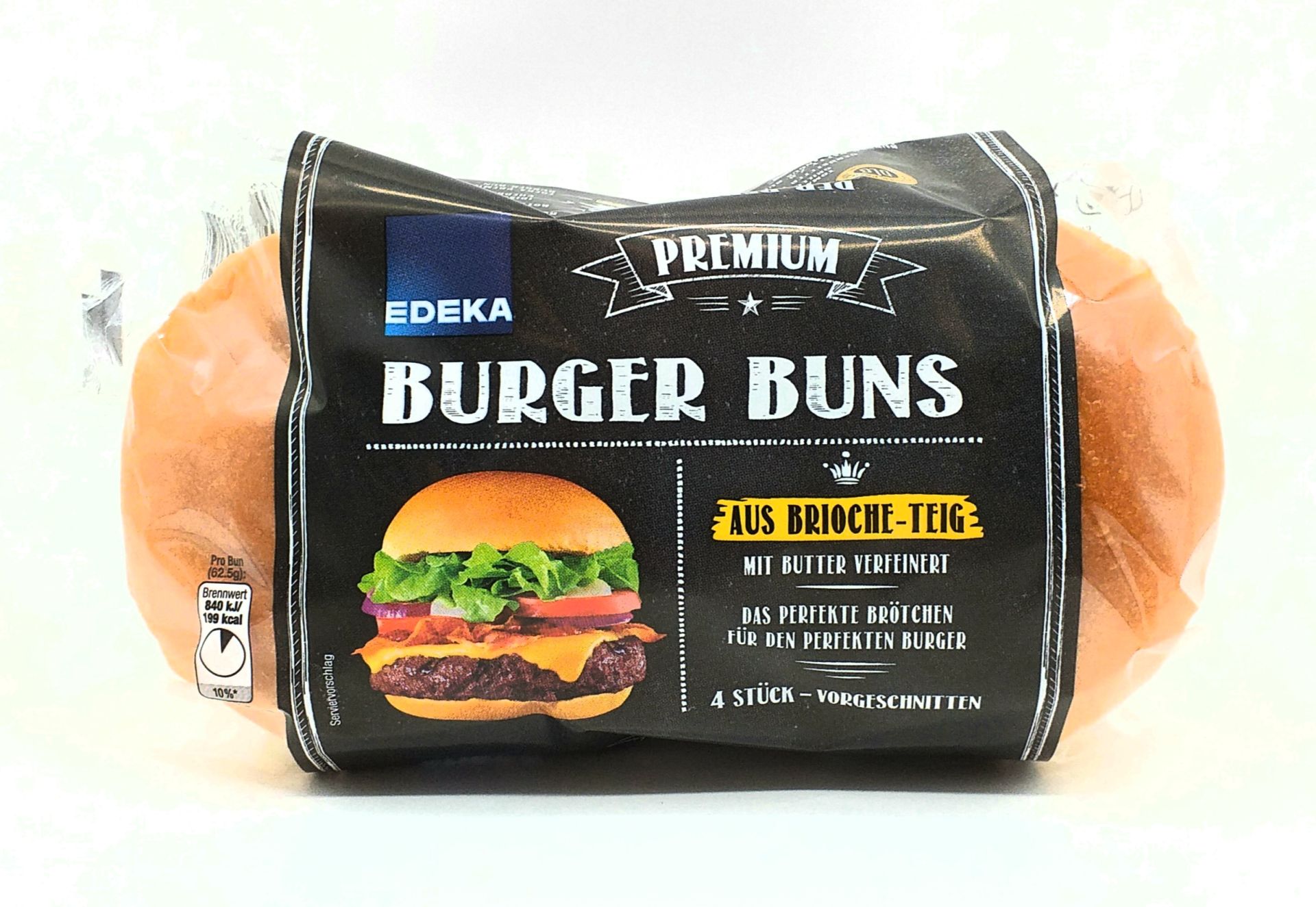 EDEKA 4 Brioche Burger Buns 250g | SW10042